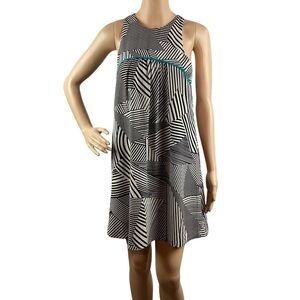 THML Mini Dress Size XS Black Stripe Sleeveless
